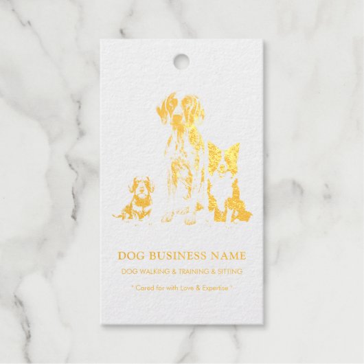 犬の品種 子犬 ペット ギフトタグ (正面)
