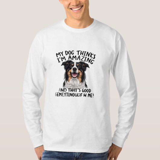 犬の喜びの引用 Tシャツ (正面)