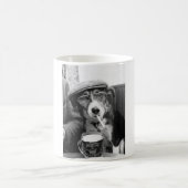 犬の喫煙のマグ コーヒーマグカップ (中央)