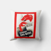 犬の噛み跡を報告 クッション (裏面)