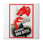 犬の噛み跡を報告 タイル (正面)