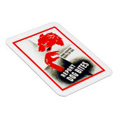 犬の噛み跡を報告 マグネット (右側)