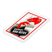 犬の噛み跡を報告 マグネット (左側)