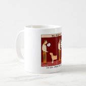 犬の囁くものの漫画のマグ コーヒーマグカップ (正面左)