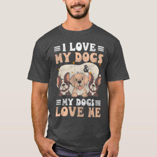 犬の四本足の友達 子犬のしつけ レトロ Tシャツ