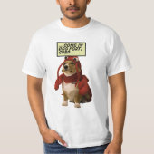 犬の城砦からの赤いロブスター Tシャツ (正面)