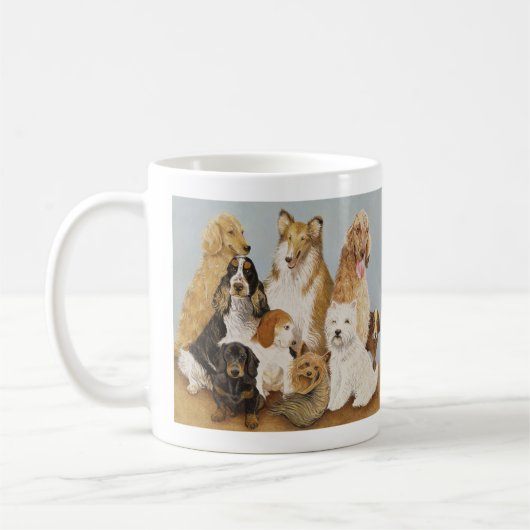 犬の夕食 コーヒーマグカップ (左)