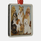 犬の夕食 メタルオーナメント (右)