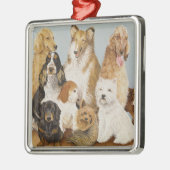 犬の夕食 メタルオーナメント (左)