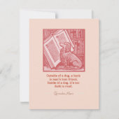 犬の外 ノートカード (正面)