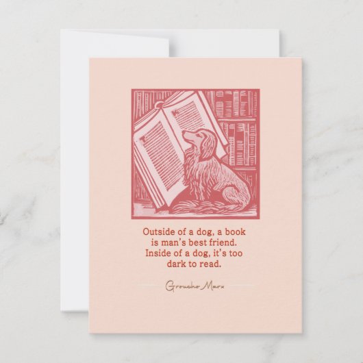 犬の外 ノートカード (正面)