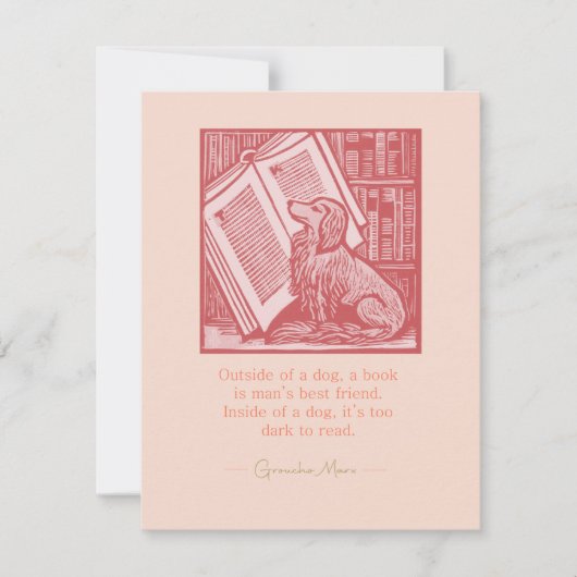 犬の外 ノートカード (正面)