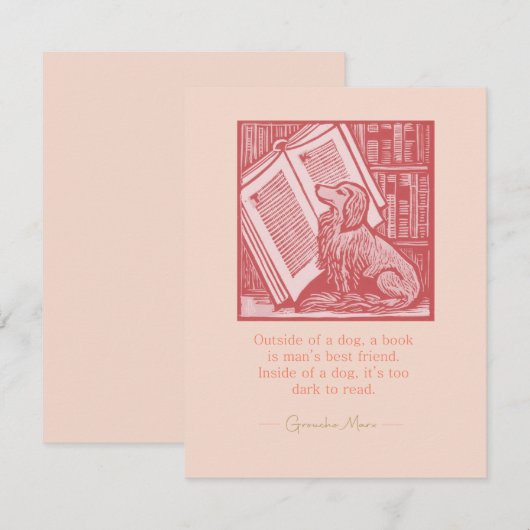 犬の外 ノートカード (正面/裏面)