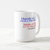 犬の外、Grouchoマルクスからの素晴らしい引用文 コーヒーマグカップ (正面右)