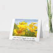 犬の天国のお悔やみカード失ったことをお詫びします！ カード (裏面)