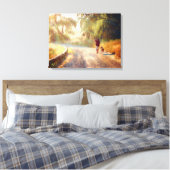 犬の天国キャンバスアート キャンバスプリント (インサイチュ (寝室))