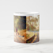 犬の天国20オンス。ジャンボマグ ジャンボコーヒーマグカップ (正面)