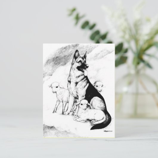 犬の天国、マスターズフロック ポストカード (スタンド正面)