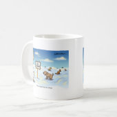 犬の天国 – 天使が踏むのを恐れる場所。 コーヒーマグカップ (正面左)