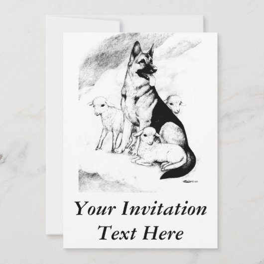 犬の天国 招待状 (正面)