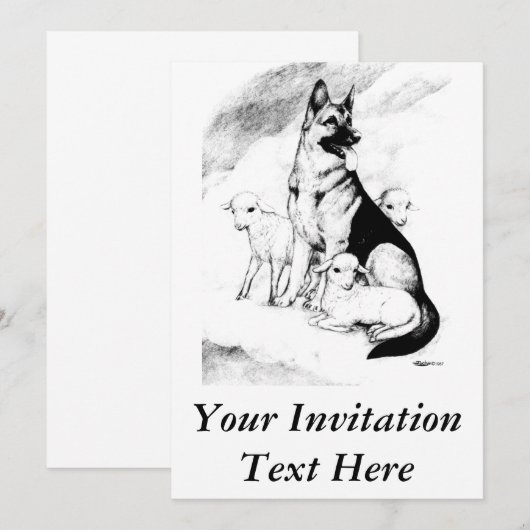 犬の天国 招待状 (正面/裏面)