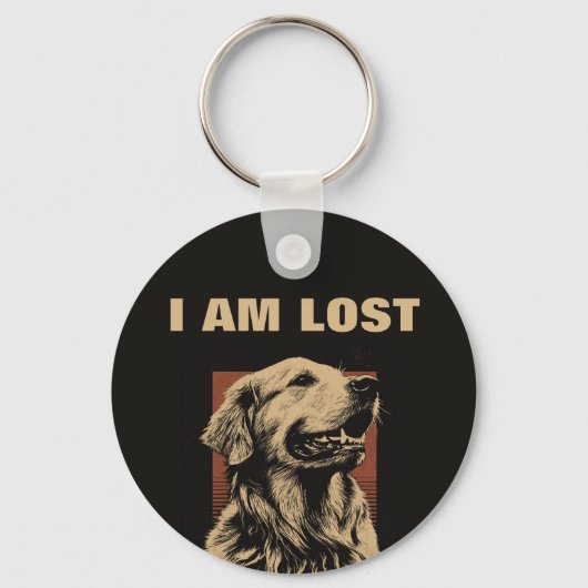 犬の失った警告ラベル – ペット好き連絡のIDとID キーホルダー (正面)