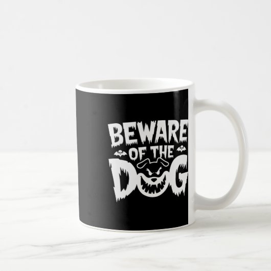 犬の女に気を付け男性へる コーヒーマグカップ (右)