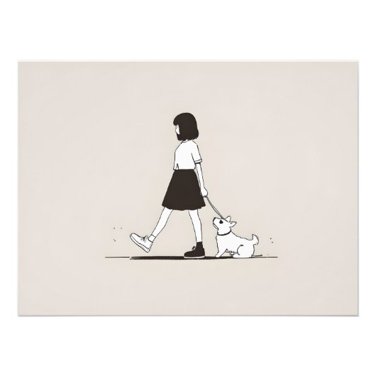 犬の女の子 フォトプリント            (正面)