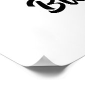 犬の姉の写真パーソナライズされたと文字 ポスター (角)