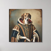 犬の威厳ルネッサンスのポートレート キャンバスプリント (正面)