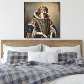 犬の威厳ルネッサンスのポートレート キャンバスプリント (インサイチュ (寝室))