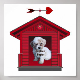 犬の子犬のためのプリントフレームのアップロードされたプリントポスター ポスター