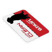 犬の子犬のピットブル食洗機マグネット – クリッキングクリーン マグネット (右側)