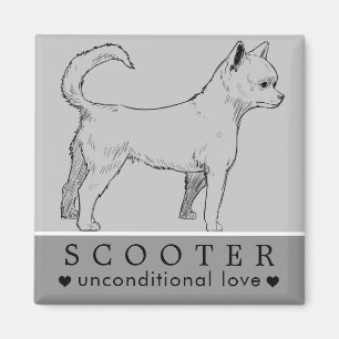 犬の子犬のペットパーソナライズされた名 マグネット