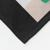 犬の子犬の愛のハートポー印刷フォトコラージュ フリースブランケット (角)