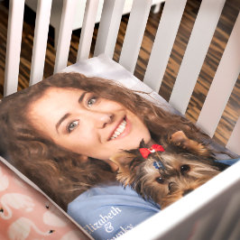 犬の子犬の愛犬ペットの写真かわいいパーソナライズ フリースブランケット