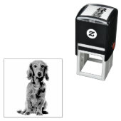 犬の子犬の最も可愛いコッカー セルフインキングスタンプ (インサイチュ)