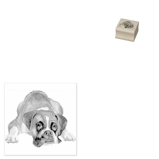 犬の子犬の最も可愛いベビーボクサー ラバースタンプ (押印)