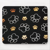 犬の子犬の足は愛犬家のためのギフトを印刷します マウスパッド (正面)