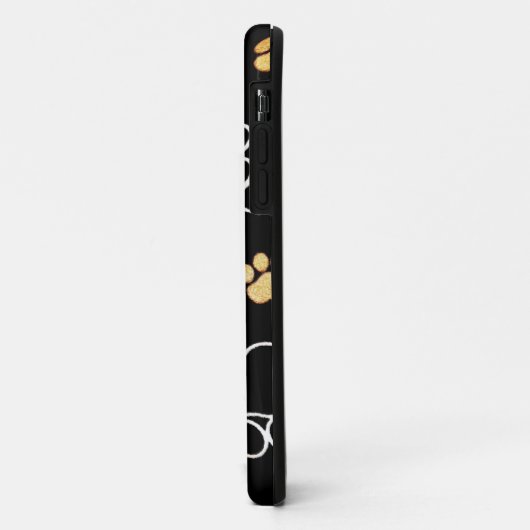 犬の子犬の足は愛犬家のためのギフトを印刷します Case-Mate iPhoneケース (裏面/左)