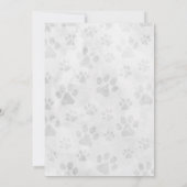 犬の子犬ペットポーティ誕生日パーティーの招待 招待状 (裏面)