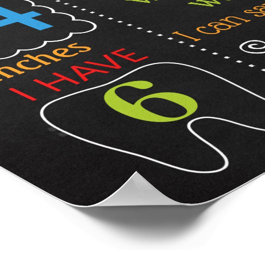 犬の子犬ペット最初の誕生日の黒板サイン ポスター (角)