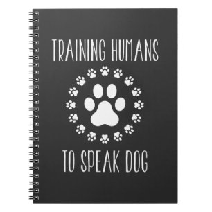 犬の学校犬の訓練犬の子犬の訓練足 ノートブック