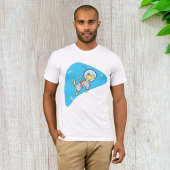 犬の宇宙メンズTシャツ Tシャツ
