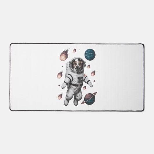 犬の宇宙飛行士と宇宙の冒険 デスクマット (正面)