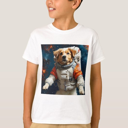 犬の宇宙 Tシャツ (正面)