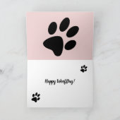 犬の宇宙UFO惑星誕生日 カード (内部)