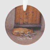 犬の安静時 オーナメント (正面)