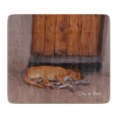 犬の安静時 カッティングボード (正面)