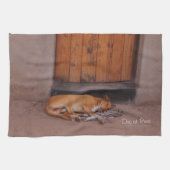 犬の安静時 キッチンタオル (横)